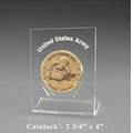 Coinlock Coin Display/ Award (2 3/4"x4"x3/16")